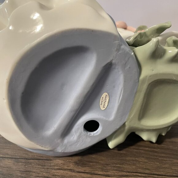 O'Well Grandeur Noel Collector's Edition Porcelain Angel With Bell 12.5 Figurine - Picture 8 of 8